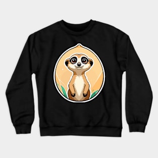 Meerkat Cute Illustration Crewneck Sweatshirt